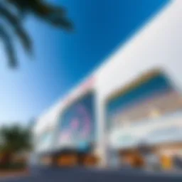 Dubai Hills Mall exterior showcasing modern architecture