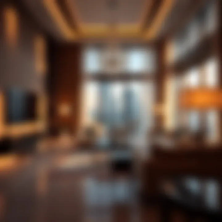 Luxury Living in Dubai An elegant apartment interior reflecting luxury living standards