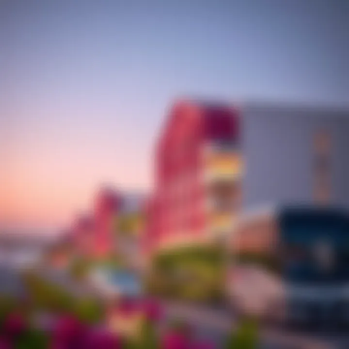 A vibrant community near a new Dubai Metro station highlighting real estate developments