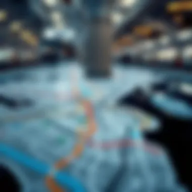 A conceptual map of the expanded Dubai Metro network showcasing new lines