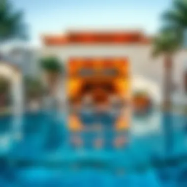 Relaxing pool area at Edge Creek Hotel