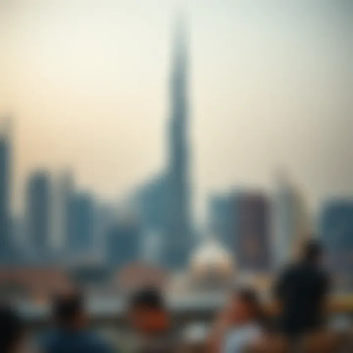 Emirates NBD Onyx Tower in Dubai's Skyline Skyline view of Dubai featuring Emirates NBD Onyx Tower