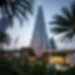 Exterior view of Emirates NBD Onyx Tower showcasing its unique design