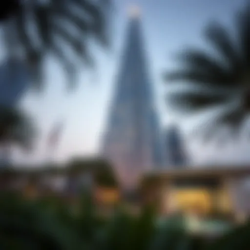 Exterior view of Emirates NBD Onyx Tower showcasing its unique design