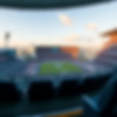 Visual representation of views from different seating sections at Etihad Arena