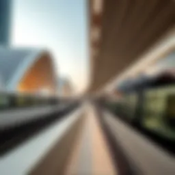 Modern Dubai Metro station showcasing architectural elegance
