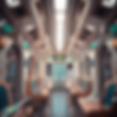 High-tech train interior demonstrating innovations