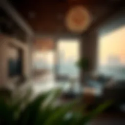 Stunning view of a modern one-bedroom flat in Jebel Ali