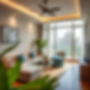 Charming Apartment Living Close to Nature Cozy apartment interiors near Park Zabeel