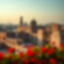 A picturesque view of Bur Dubai showcasing its historic architecture
