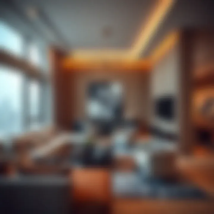 Luxurious apartment interior in Downtown Dubai