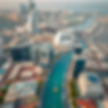 Aerial view of Ajman Nuaimia showcasing the urban development
