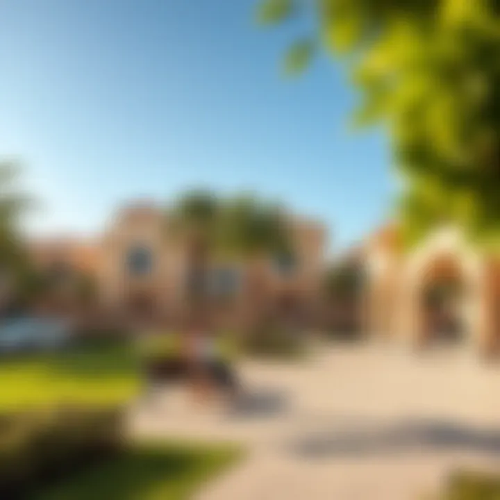 Community amenities in Ajman Nuaimia including parks and recreational spaces