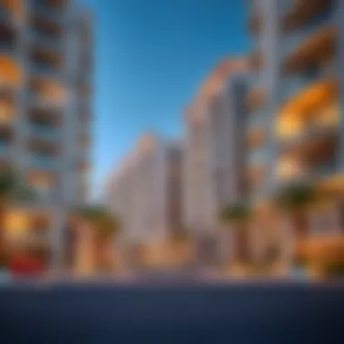 Modern residential buildings in Ajman Nuaimia highlighting architectural trends