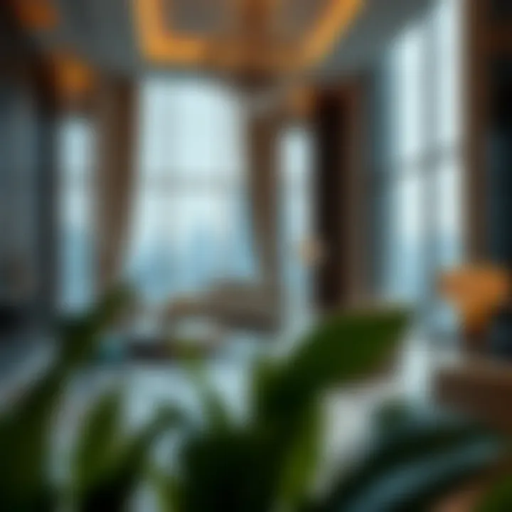 Luxurious interiors of a high-end residence in Al Habtoor City