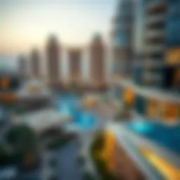 A panoramic view showcasing the architectural marvels of Al Habtoor City