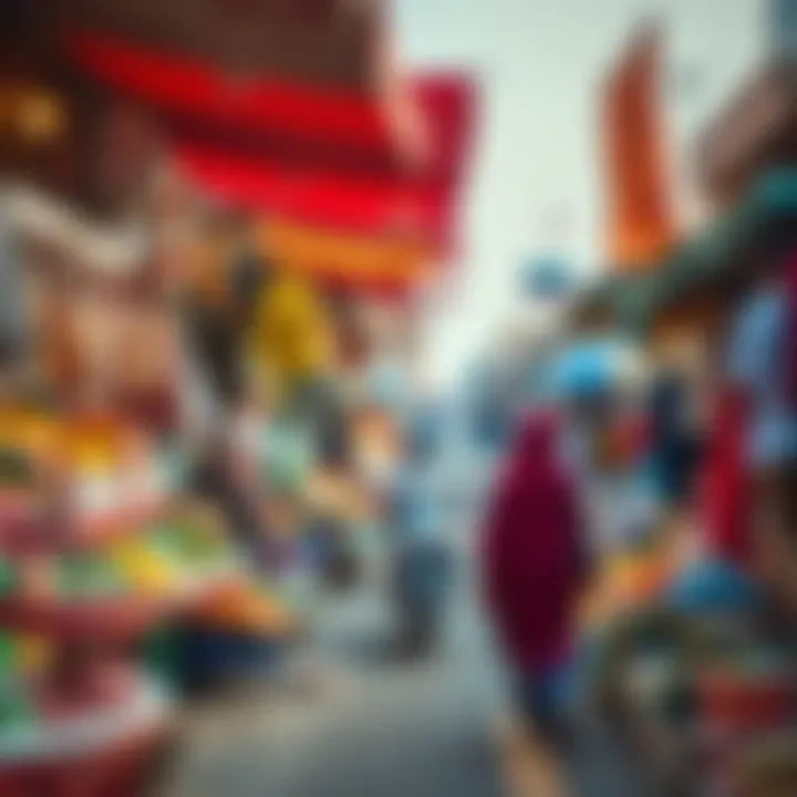 Local Market Scene in Al Khan Vibrant local market scene in Al Khan