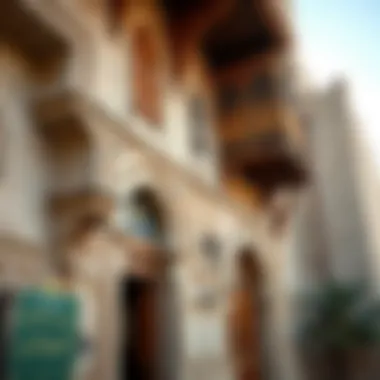 Traditional Architecture in Al Khan Architectural details of a traditional building in Al Khan