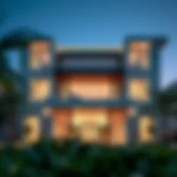 Exterior view of Al Rimmal Residence showcasing modern architecture