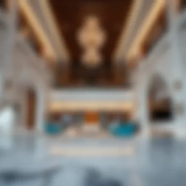 Interior design highlighting unique features and luxurious finishes