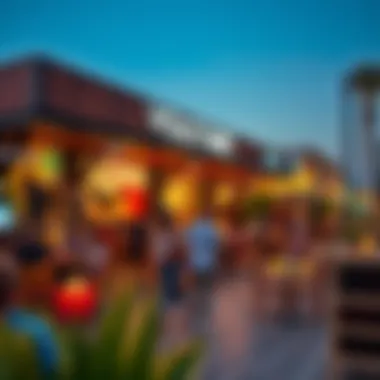 Diverse Dining Options at Al Wasl Box Park Diverse dining options available at Al Wasl Box Park with a lively atmosphere