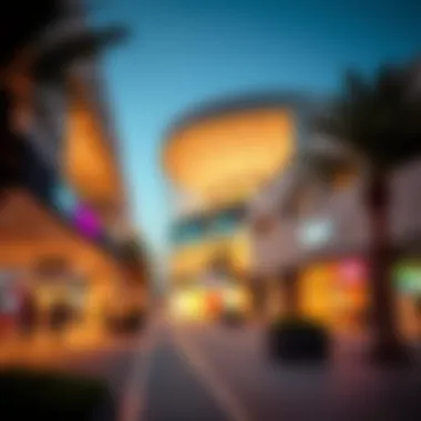Modern Retail Shops at Al Wasl Box Park Retail shops within Al Wasl Box Park featuring modern designs