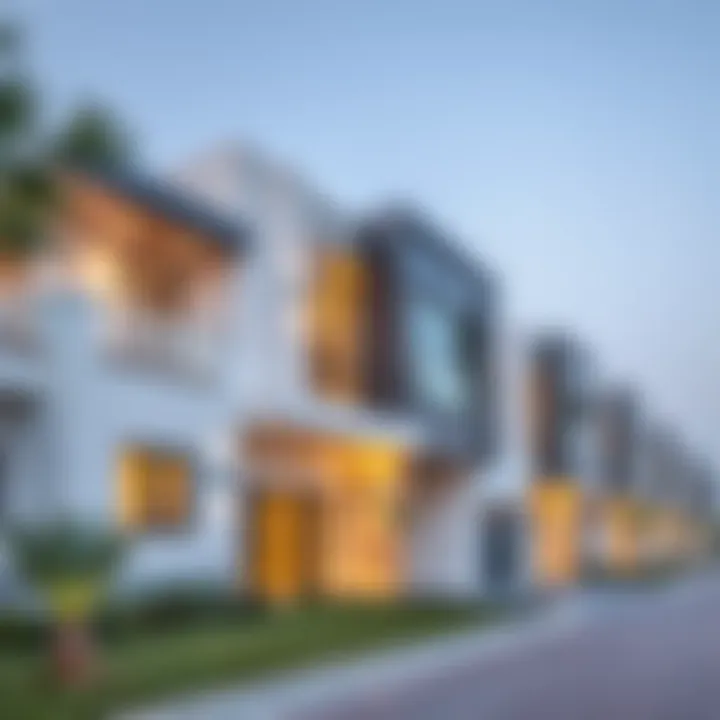 Modern architectural designs within the Al Wasl Village community
