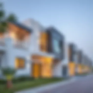 Modern Architecture in Al Wasl Village Modern architectural designs within the Al Wasl Village community