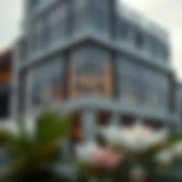 Exterior view of Al Razi Building showcasing its architectural design