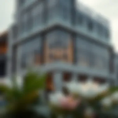 Exterior view of Al Razi Building showcasing its architectural design