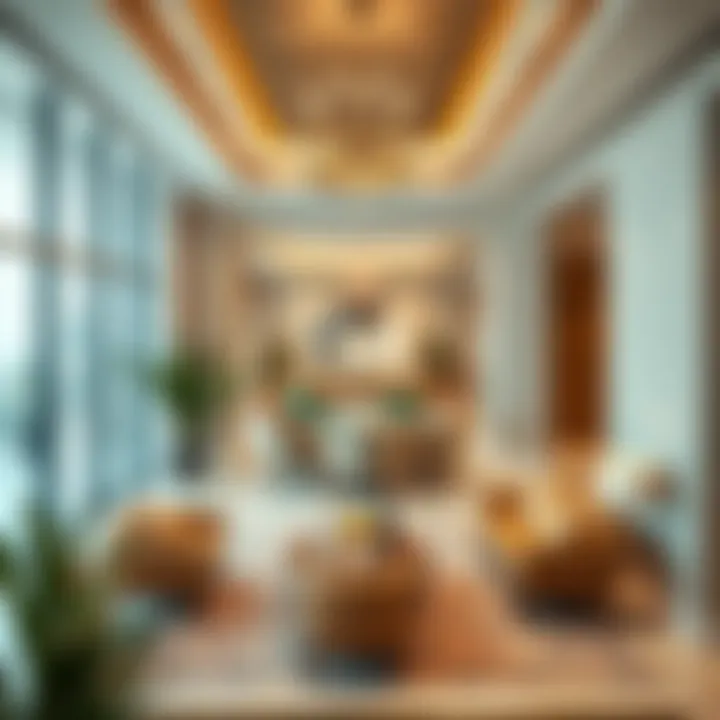 Interior Amenities of Asyad Tower Interior layout of Asyad Tower showcasing contemporary amenities