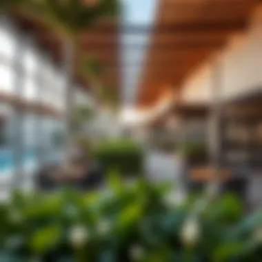 A vibrant community area within Bayview Emaar, highlighting lifestyle options