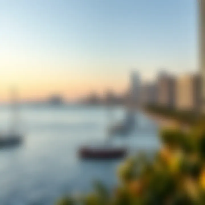 Scenic waterfront view near Bayview Emaar, emphasizing location advantage