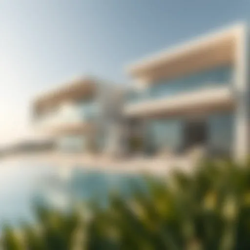 Stunning beachfront villa with modern architecture