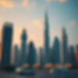 Luxury skyscrapers in Dubai's skyline