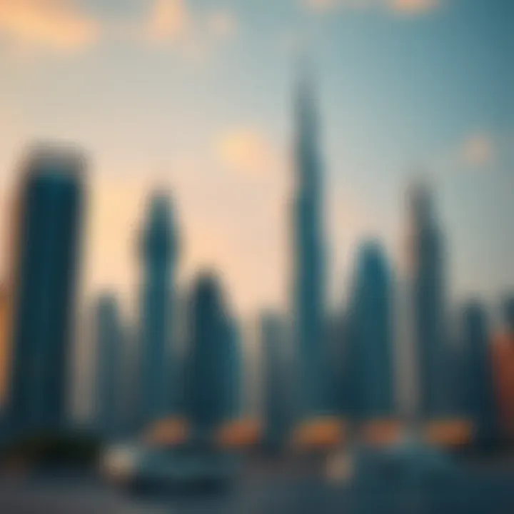 Luxury skyscrapers in Dubai's skyline