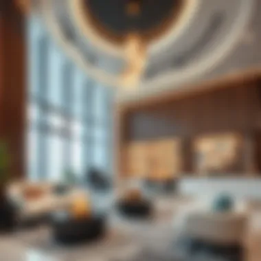 Trendy real estate office in Dubai with modern designs