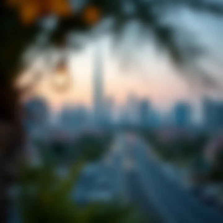 Stunning skyline view of Blue Bells in Dubai