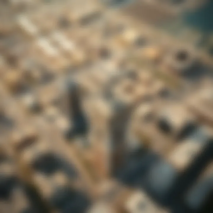 Aerial view of Dubai Healthcare City illustrating Building 47's strategic location