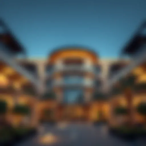 Architectural Design of برج الشاطئ 1 Architectural view of برج الشاطئ 1 showcasing its unique design