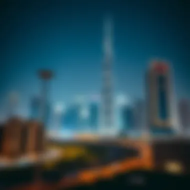 Prime location of برج الشاطئ 1 in Dubai's skyline