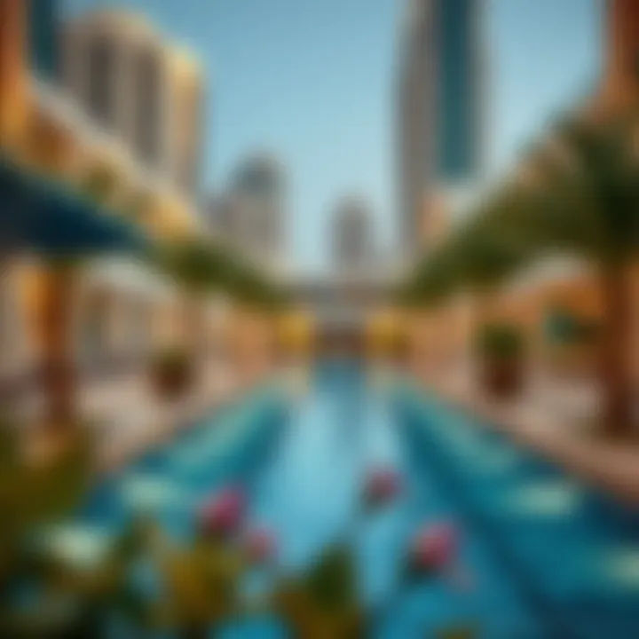 Luxurious amenities within City Center Murooj community