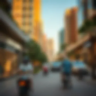 Vibrant lifestyle scenes in the City Center Murooj neighborhood