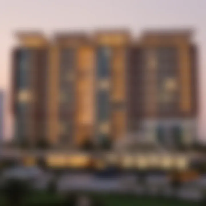 Infographic illustrating the real estate market trends in Dubai