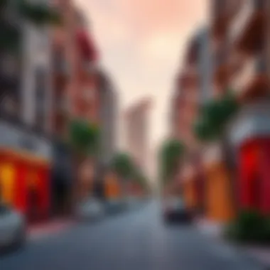 Vibrant Dubai Neighborhood for Couples Overview of a vibrant Dubai neighborhood popular for couple rentals