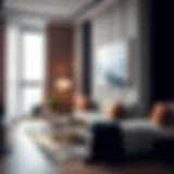 Stylish couple partition showcasing modern interior design in Dubai