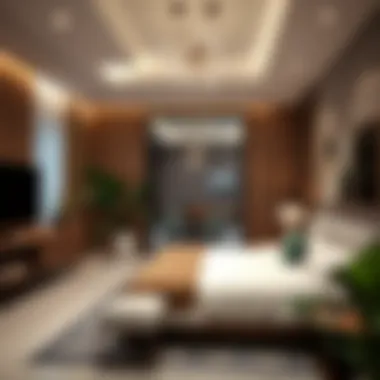 Trendy Amenities in Couple Partition Trendy amenities within a couple partition rental in Dubai