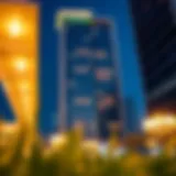 A stunning view of Crystal Blue Building's facade