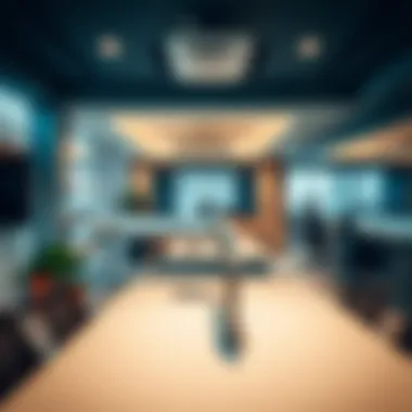 Modern workspace within Crystal Blue Building