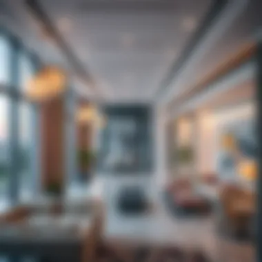 Interior layout of the Darwish Building illustrating its commercial spaces